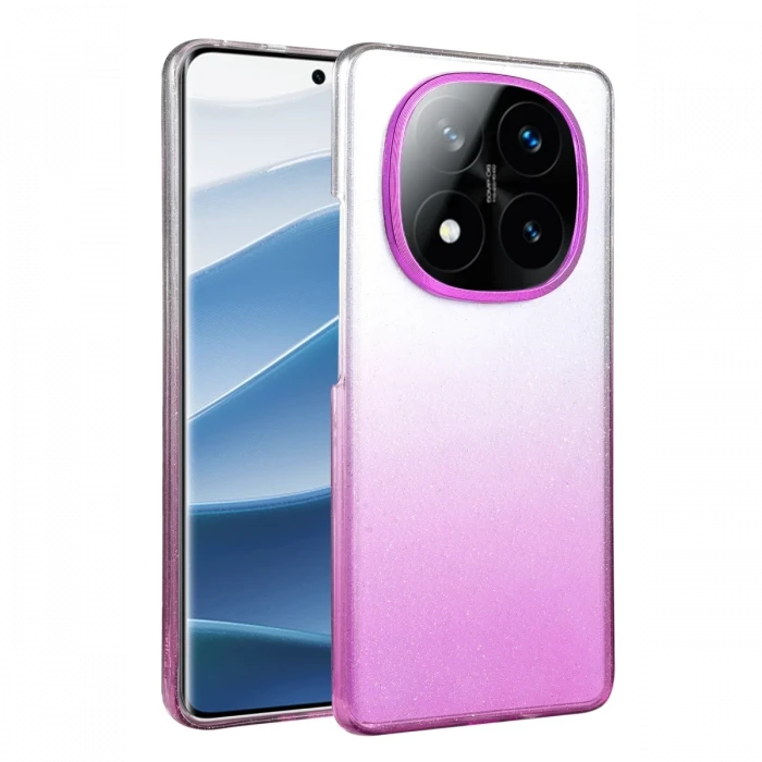 Xiaomi Redmi Note 14 Pro 5G Glossy Kapak - Mor