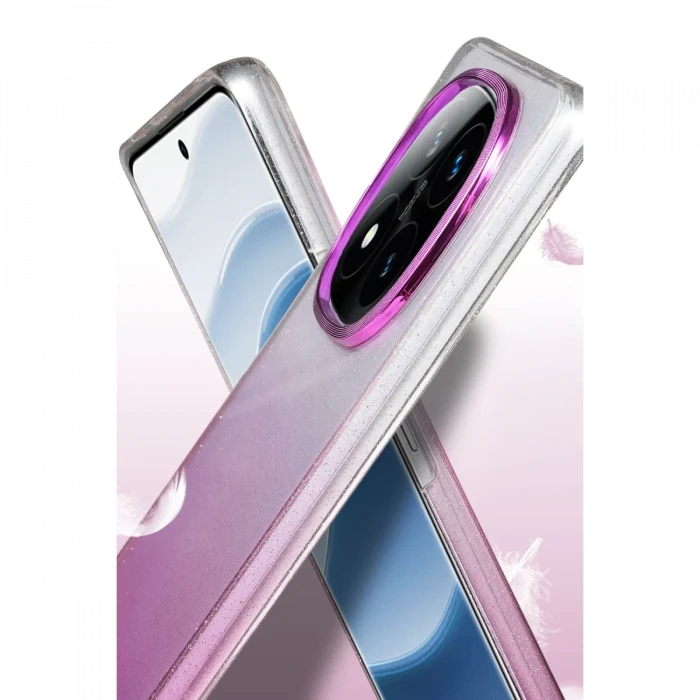 Xiaomi Redmi Note 14 Pro 5G Glossy Kapak - Mor