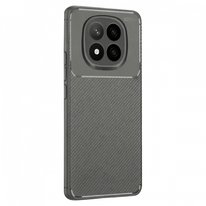Xiaomi Redmi Note 14 Pro Plus Kılıf Auto Focus Karbon Kapak - Gri