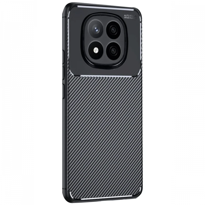 Xiaomi Redmi Note 14 Pro Plus Kılıf Auto Focus Karbon Kapak - Siyah