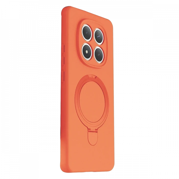 Xiaomi Redmi Note 15 4G Regal Magsafe Standlı Kapak - Turuncu