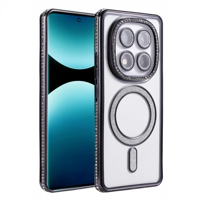 Xiaomi Redmi Note 15 Pro Plus 5G Joke Simli Magneticsafe Kılıf - Siyah