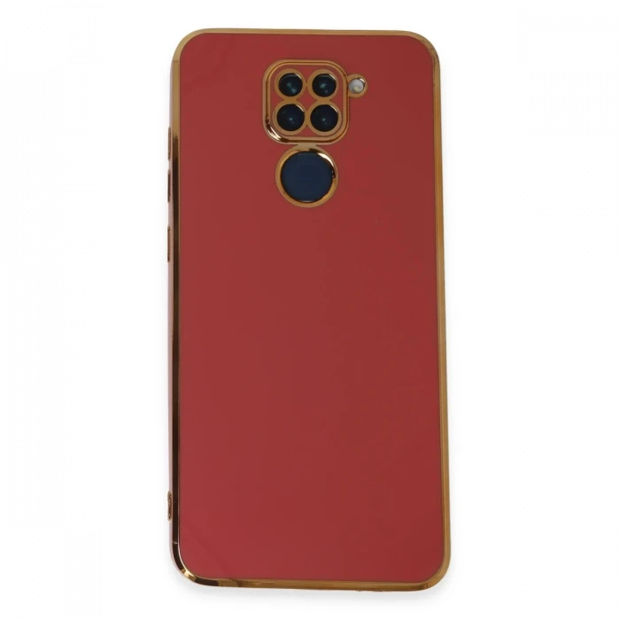 Xiaomi Redmi Note 9 Kılıf Volet Silikon - Kırmızı