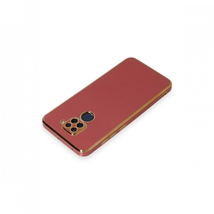 Xiaomi Redmi Note 9 Kılıf Volet Silikon - Kırmızı
