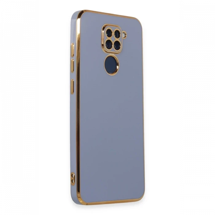 Xiaomi Redmi Note 9 Kılıf Volet Silikon - Mavi