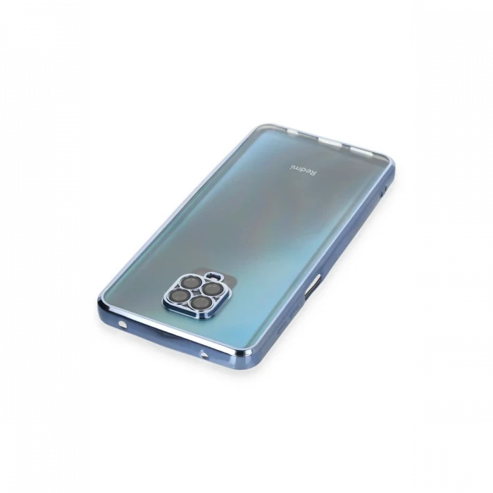 Xiaomi Redmi Note 9 Pro Kılıf Razer Lensli Silikon - Açık Mavi