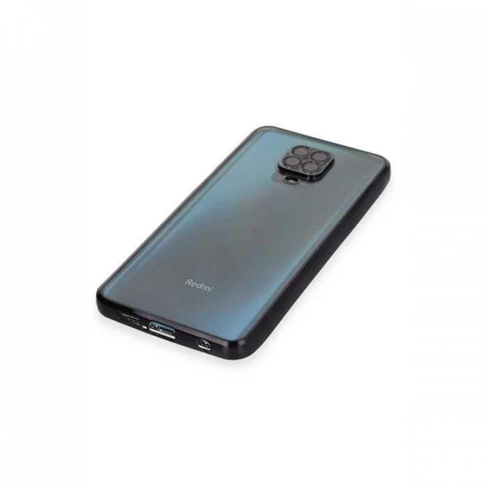 Xiaomi Redmi Note 9 Pro Kılıf Razer Lensli Silikon - Siyah
