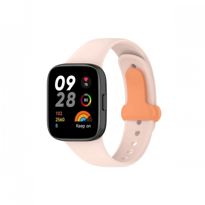 Xiaomi Redmi Watch 3 Origin Silikon Kordon - Pudra