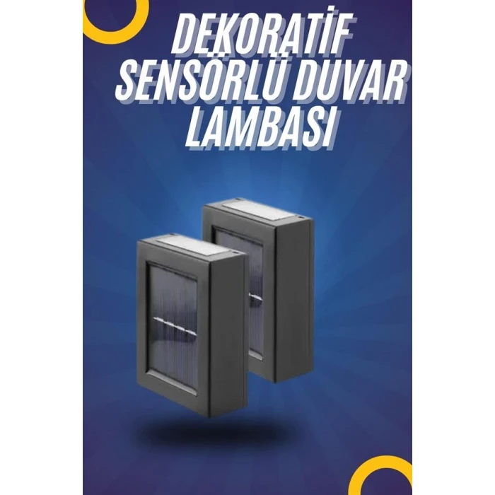 Yeni Model Solar Çift Taraflı Duvar Lambası Dekoratif Duvar Lambası