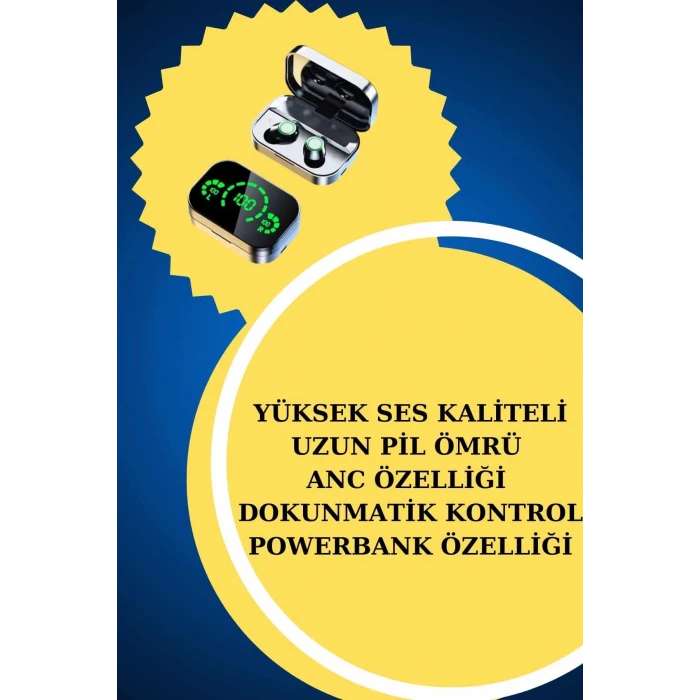 Yeni Nesil Kaliteli Akıllı Saat ve Kablosuz Bluetooth Kulaklık Yüksek Ses Kaliteli