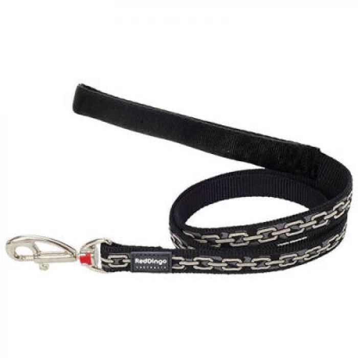 Zincir Desenli Köpek Uzatma Tasması Medium 20 Mm 1,2 Mt