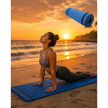 10MM YOGA MATI MAVİ