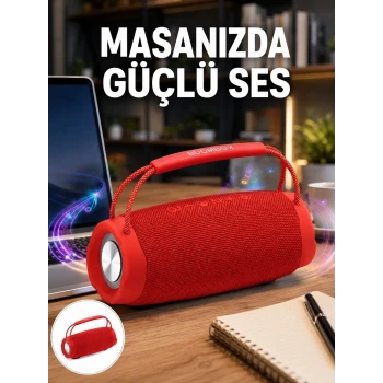 10W Güçlü Stereo Ses Sunan IPX6 Bluetooth Hoparlör Yeni Nesil