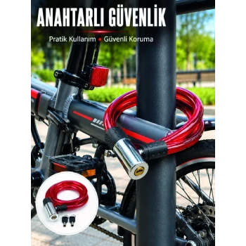 15 mm Kalın Çelik Halat ile Bisikletiniz İçin Güvenli Koruma