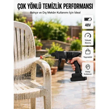 2025 Model 48V Şarjlı Basınçlı Yıkama Tabancası Orijinal Seri
