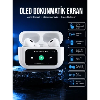 2025 Model Bluetooth Kulaklık Dokunmatik Ekran Yüksek Ses Kalitesi Yeni Nesil