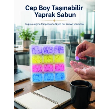 24 Adet Yaprak Sabun ile Pratik Hijyen