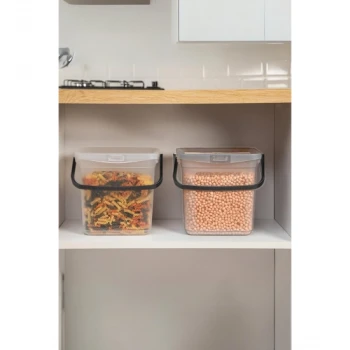 2’li Multibox Erzak Saklama Kabı & Saklama Kutusu 6 Lt Şeffaf