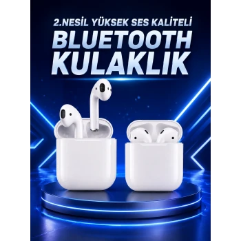 2.Nesil Yeni Model TWS Bluetooth Kulaklık Dokunmatik Kontrol Yüksek Ses Kaliteli