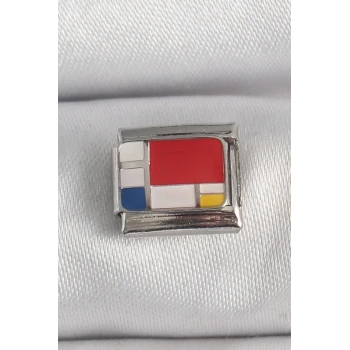 316L Çelik Gümüş Renk Karışık Renk Portre Model Nomination Charm