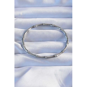 316L Çelik Gümüş Renk Kemik Model Bileklik