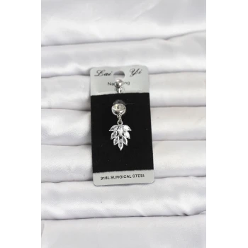 316L Cerrahi Çelik Sallantılı Başak Model Göbek Piercing