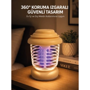 360° Koruma Izgaralı LED Sinek Kovucu Aydınlatma Lambası