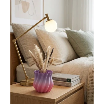 3D KIVRIMLI VAZO PEMBE