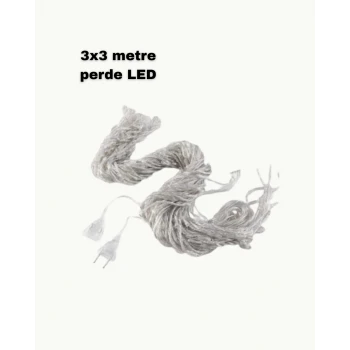 3x3 LED Işık Perdesi Şelale Model İç Dış Mekân Dekorasyonu