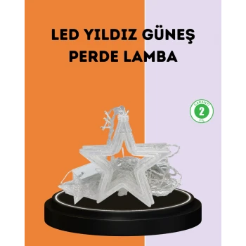 3x3 Metre Yıldız Peri Led Perde Işık Romantik Dekorasyon