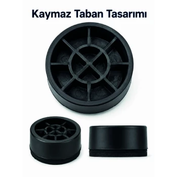 4 Adet Kaymaz Çamaşır Makinesi Ayak Altlığı