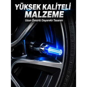 4 Adet LED Lastik Sibop Işığı Otomobil İçin Hareket Sensörlü