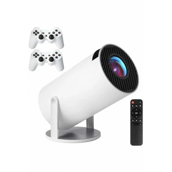 4K Wireless Çift Kollu Kumandalı Oyun Projeksiyonu Retro Video Oyunu
