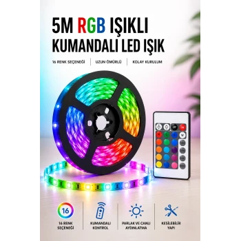 5M RGB Işıklı Her Ortama Uygun Led Işık