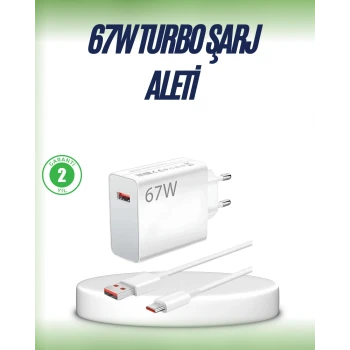 67 Watt Çift Turbo Şarj Adaptörü Reno 4 5 6 Uyumlu