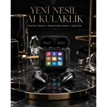 AI Bluetooth Kulaklık Akıllı Dokunmatik Kontrol Özellikli