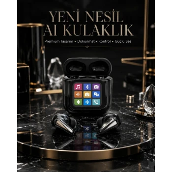 AI Bluetooth Kulaklık Akıllı Dokunmatik Kontrol Özellikli