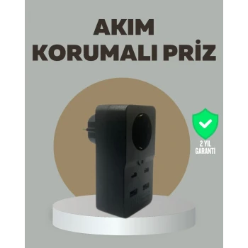 Akıllı Akım Dengelemeli Priz 2500W 4 USB Type C Çıkışlı