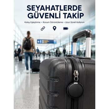 Akıllı Bluetooth Takip Cihazı AirTag Apple ve Android Uyumlu