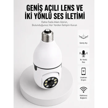 Akıllı Güvenlik Kamerası Full HD Görüntü ve Gece Görüş Özellikli Yeni Nesil