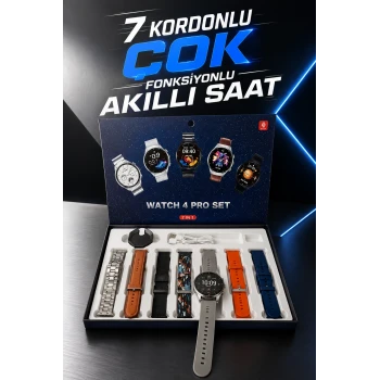 Akıllı Saat 7 Kordonlu Yeni Nesil Arama Cevaplayan Çok Fonksiyonlu