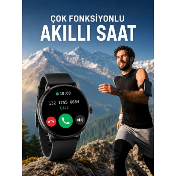 Akıllı Saat Çok Fonksiyonlu Sesli Görüşme NFC Uyumlu Amoled Ekran