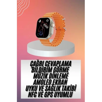Akıllı Saat Ultra Android & İOS Uyumlu Arama Bildirim Özellikli