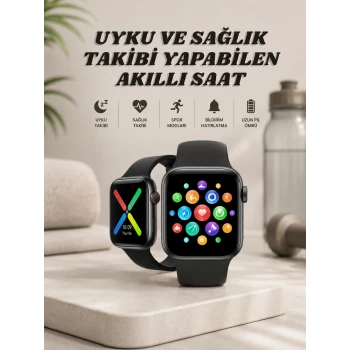 Akıllı Saat Wireless Şarj Yüksek Çözünürlüklü Müzik Dinleme Sesli Cevaplama