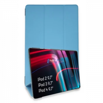 Apple iPad 4 9.7 Kılıf Tablet Smart Kılıf - Mavi