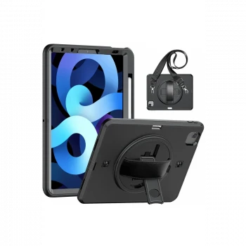 Apple iPad Pro 11 (2020) Kılıf Strap-C Otterbox Tablet Kapak - Siyah