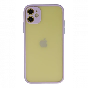 Apple iPhone 11 Kılıf Montreal Silikon Kapak - Mor
