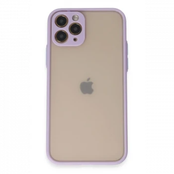 Apple iPhone 11 Pro Kılıf Montreal Silikon Kapak - Mor