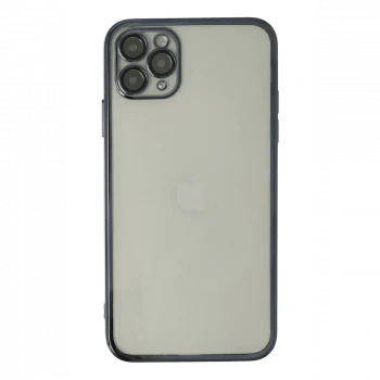Apple iPhone 11 Pro Kılıf Razer Lensli Silikon - Siyah