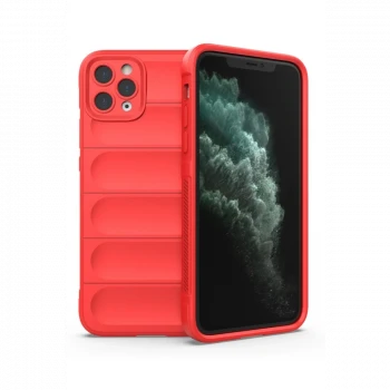 Apple iPhone 11 Pro Max Kılıf Optimum Silikon - Kırmızı